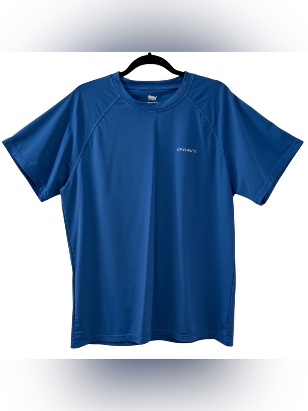 DPOWIEN Men’s XL Blue Short Sleeve Swim Rash Guard Quick Dry Beach Shirt